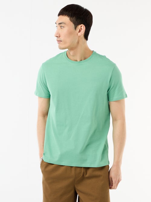 T-shirt dritta in jersey tinta unita - Kiabi