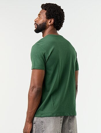 T-shirt dritta in jersey tinta unita