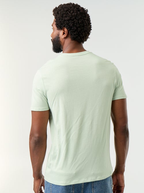 T-shirt dritta in jersey tinta unita - Kiabi