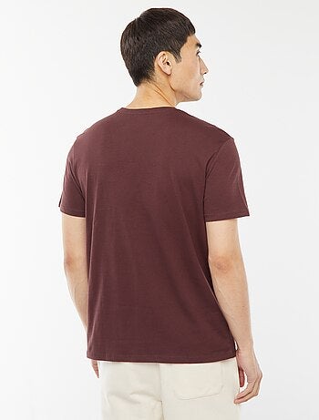 T-shirt dritta in jersey tinta unita