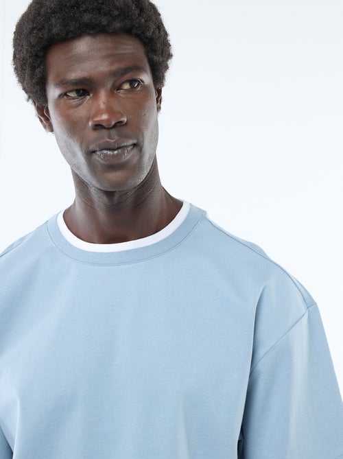 T-shirt effetto 2-in-1 a maniche corte - Kiabi