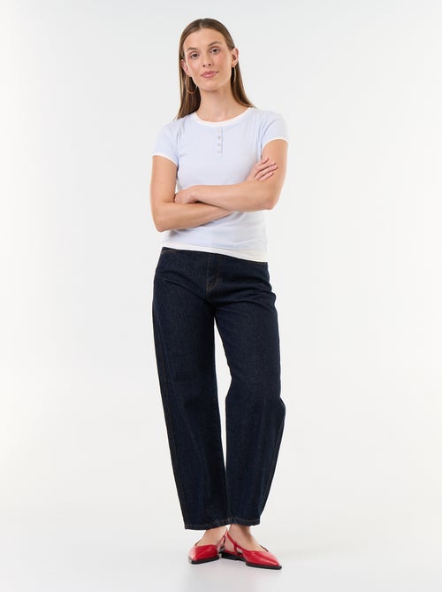T-shirt effetto 2-in-1 a maniche corte - Kiabi