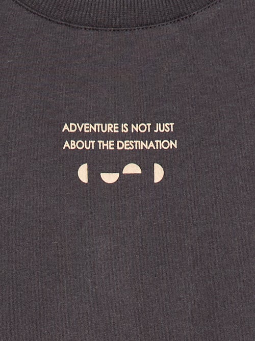 T-shirt effetto 2-in-1 a maniche lunghe - Kiabi