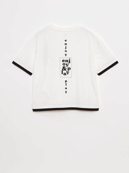 T-shirt effetto 2 in 1 - Kiabi