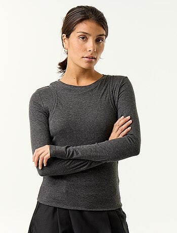 T-shirt effetto 2 in 1 con canotta
