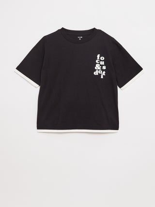 T-shirt effetto 2 in 1