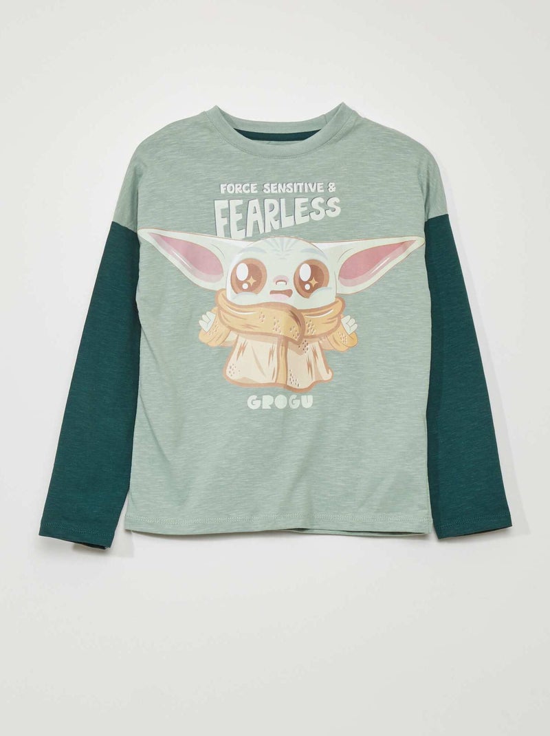T-shirt effetto 2 in 1 'Star Wars' VERDE - Kiabi