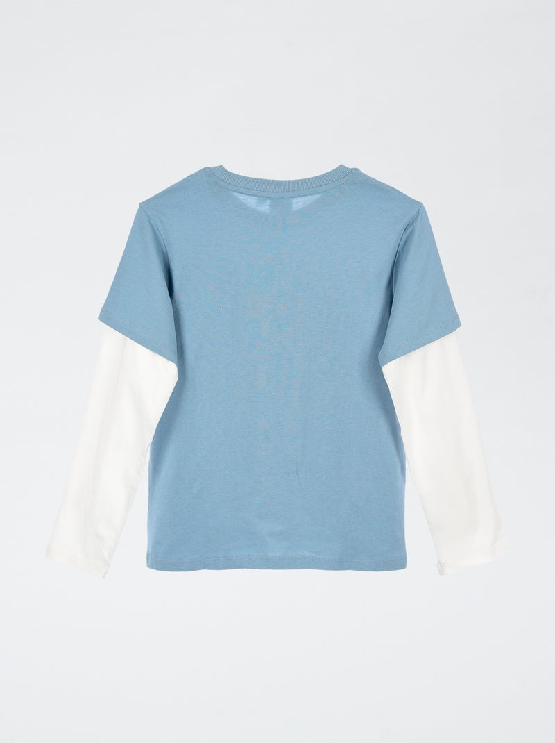 T-shirt effetto doppie maniche 'Pat Patrouille' Blu - Kiabi