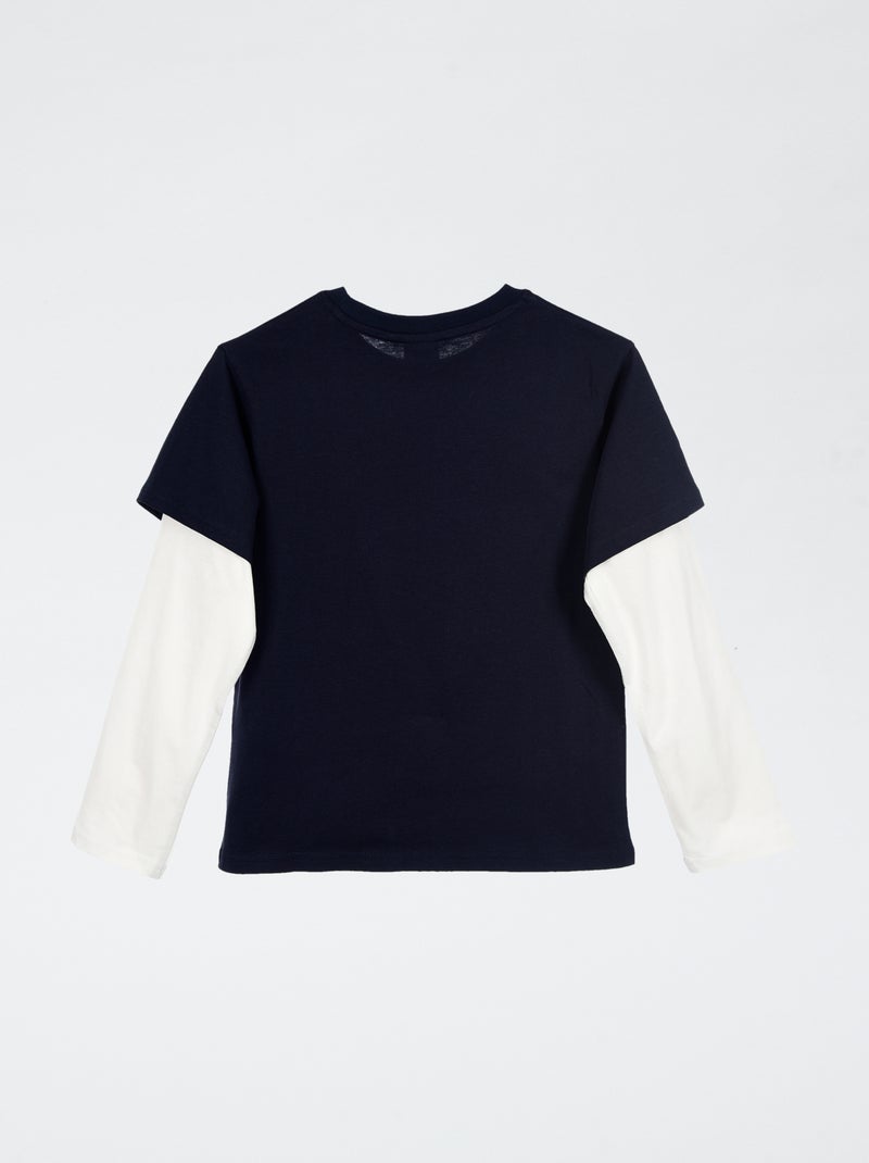T-shirt effetto doppie maniche 'Pat Patrouille' Blu - Kiabi