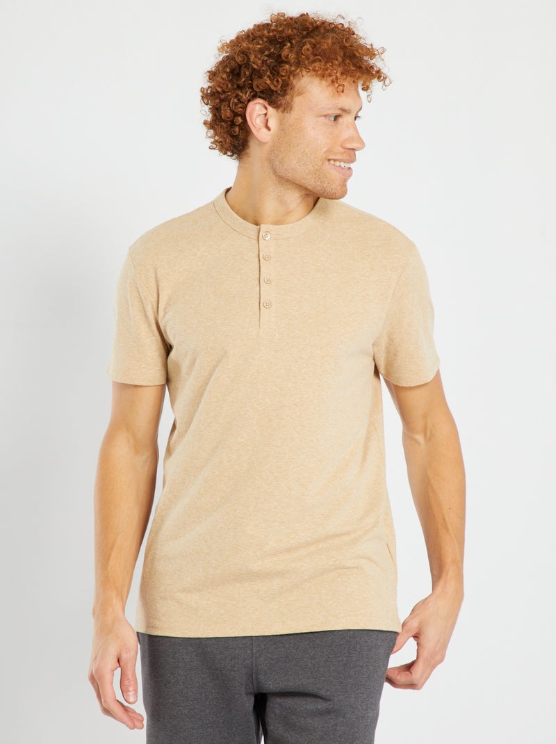 T-shirt effetto screziato BEIGE - Kiabi