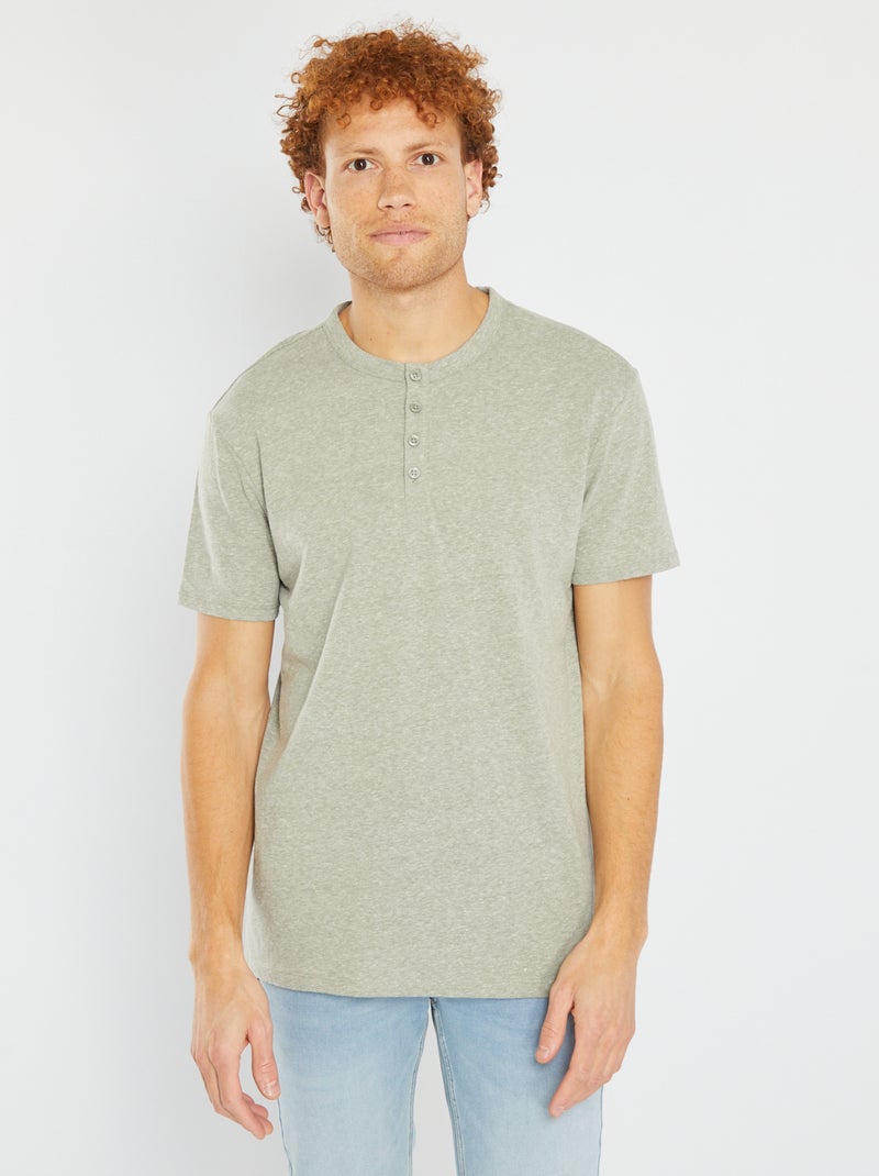 T-shirt effetto screziato grigio - Kiabi