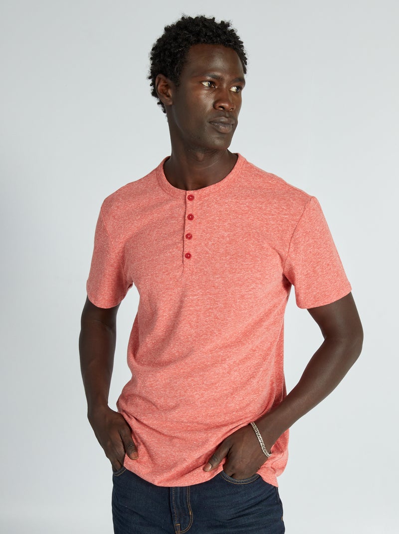 T-shirt effetto screziato ROSSO - Kiabi