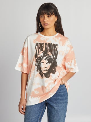 T-shirt effetto tie and dye 'The Doors'