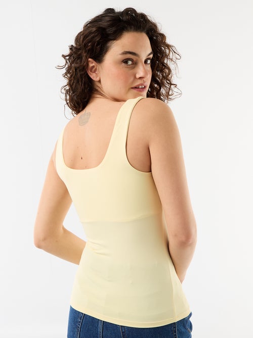 T-shirt elasticizzata con scollo quadrato - Kiabi