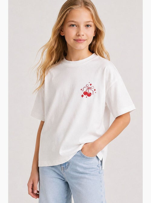 T-shirt elasticizzata in cotone tommy - Kiabi