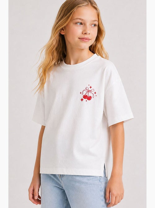 T-shirt elasticizzata in cotone tommy - Kiabi