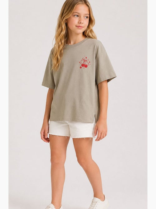 T-shirt elasticizzata in cotone tommy - Kiabi