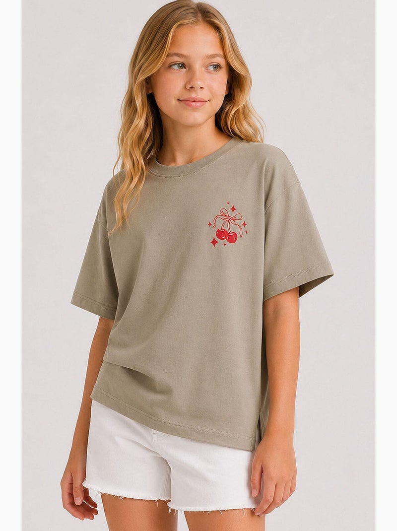 T-shirt elasticizzata in cotone tommy Cachi - Kiabi