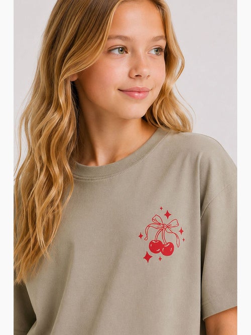 T-shirt elasticizzata in cotone tommy - Kiabi