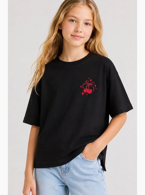 T-shirt elasticizzata in cotone tommy - Kiabi