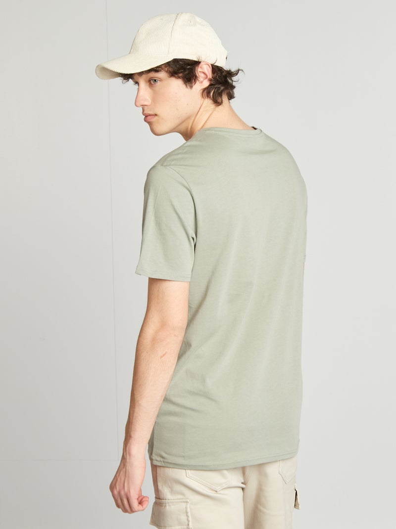 T-shirt en jersey stampato VERDE - Kiabi