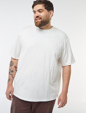 T-shirt en maglia jersey avec ricami all over