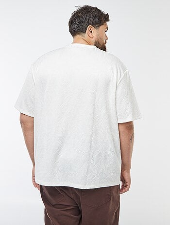T-shirt en maglia jersey avec ricami all over