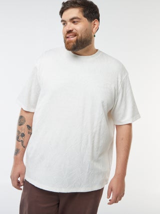 T-shirt en maglia jersey avec ricami all over