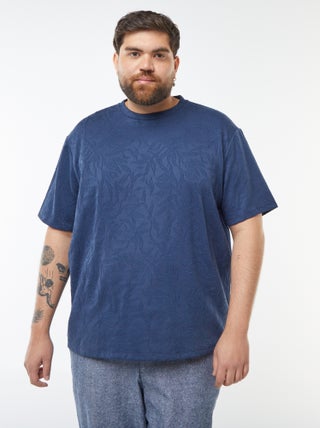 T-shirt en maglia jersey avec ricami all over