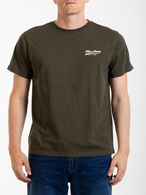 T-shirt essenziale in cotone SIGNAT1 - Kiabi