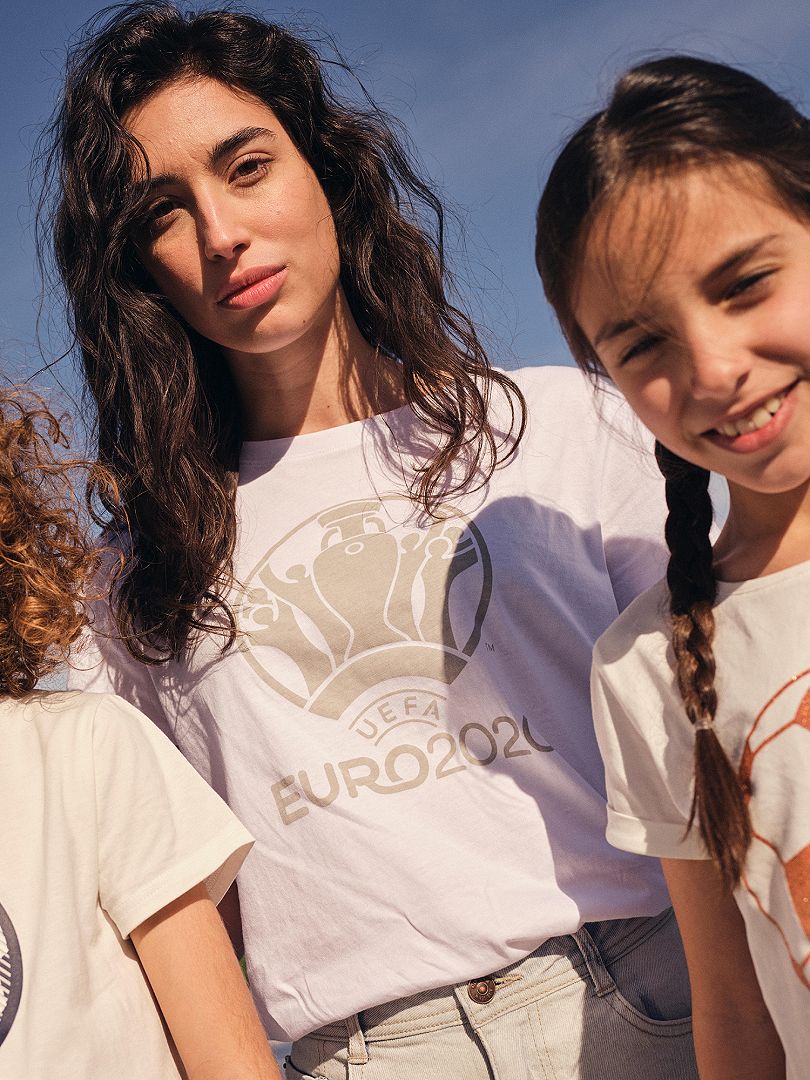 T-shirt 'Euro 2020' Bianco - Kiabi