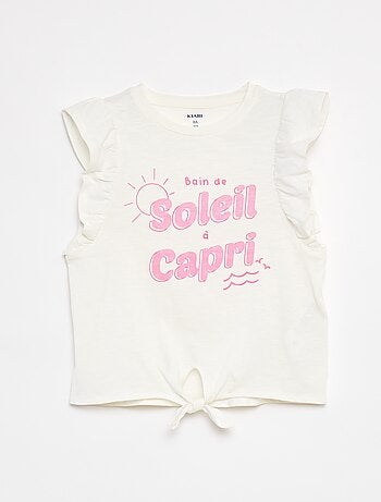 T-shirt fantasia in cotone