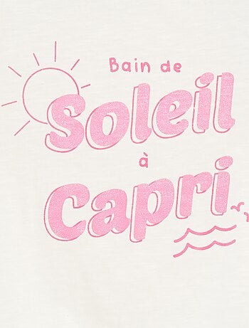 T-shirt fantasia in cotone