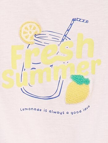 T-shirt fantasia in cotone