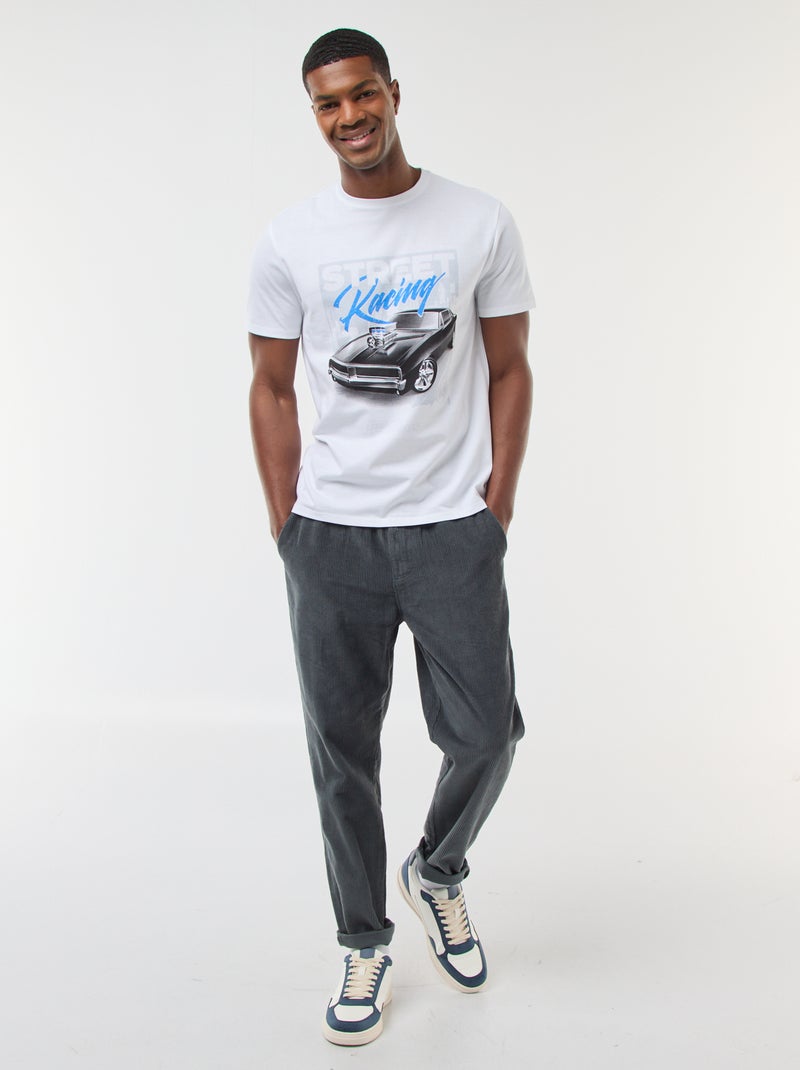 T-shirt 'Fast and Furious' a maniche corte Bianco - Kiabi