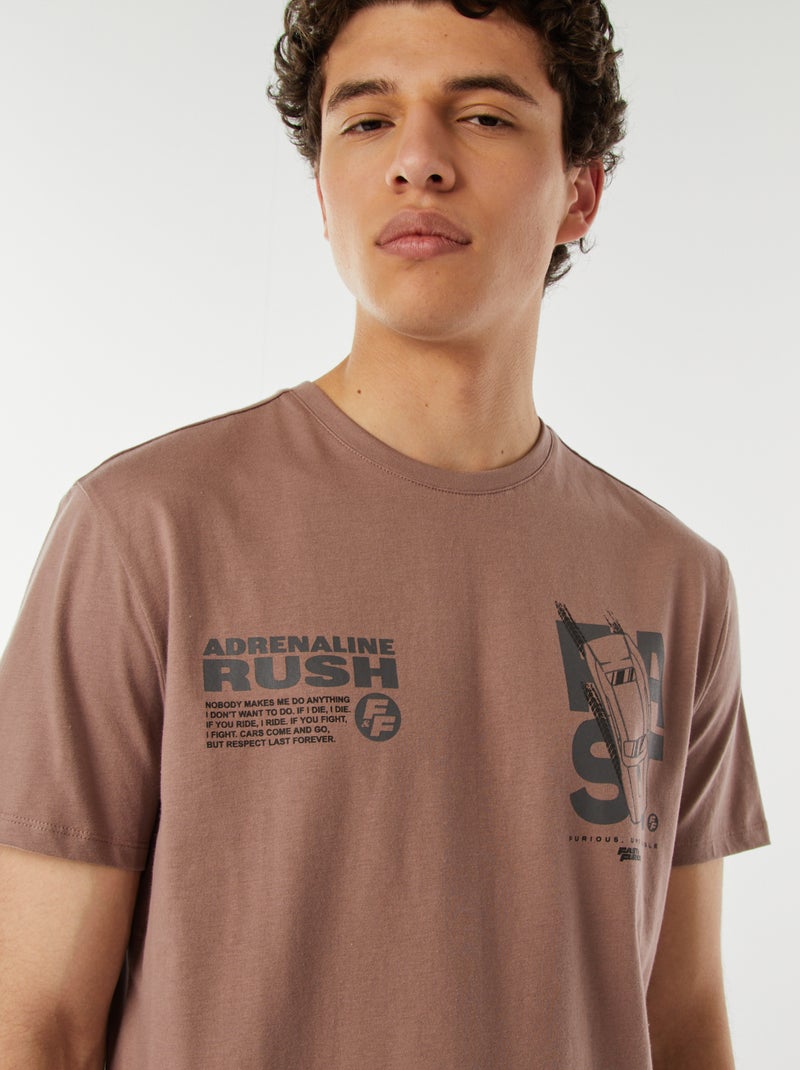 T-shirt 'Fast & Furious' a maniche corte Rosa - Kiabi