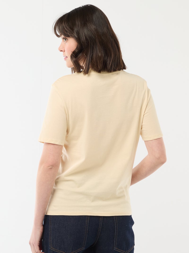 T-shirt 'Festa della Mamma' maniche corte Giallo - Kiabi