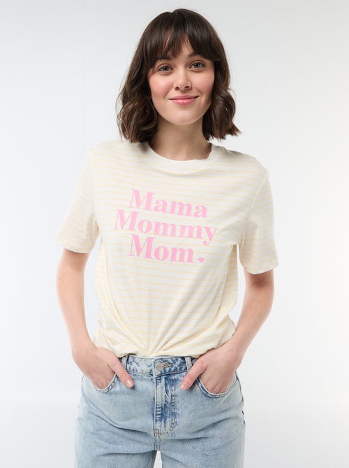 T-shirt 'Festa della Mamma' maniche corte - Kiabi