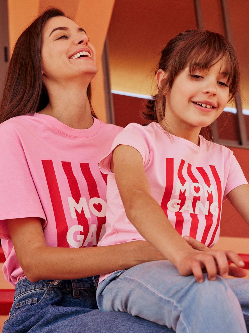 T-shirt 'Festa della Mamma' maniche corte Rosa - Kiabi