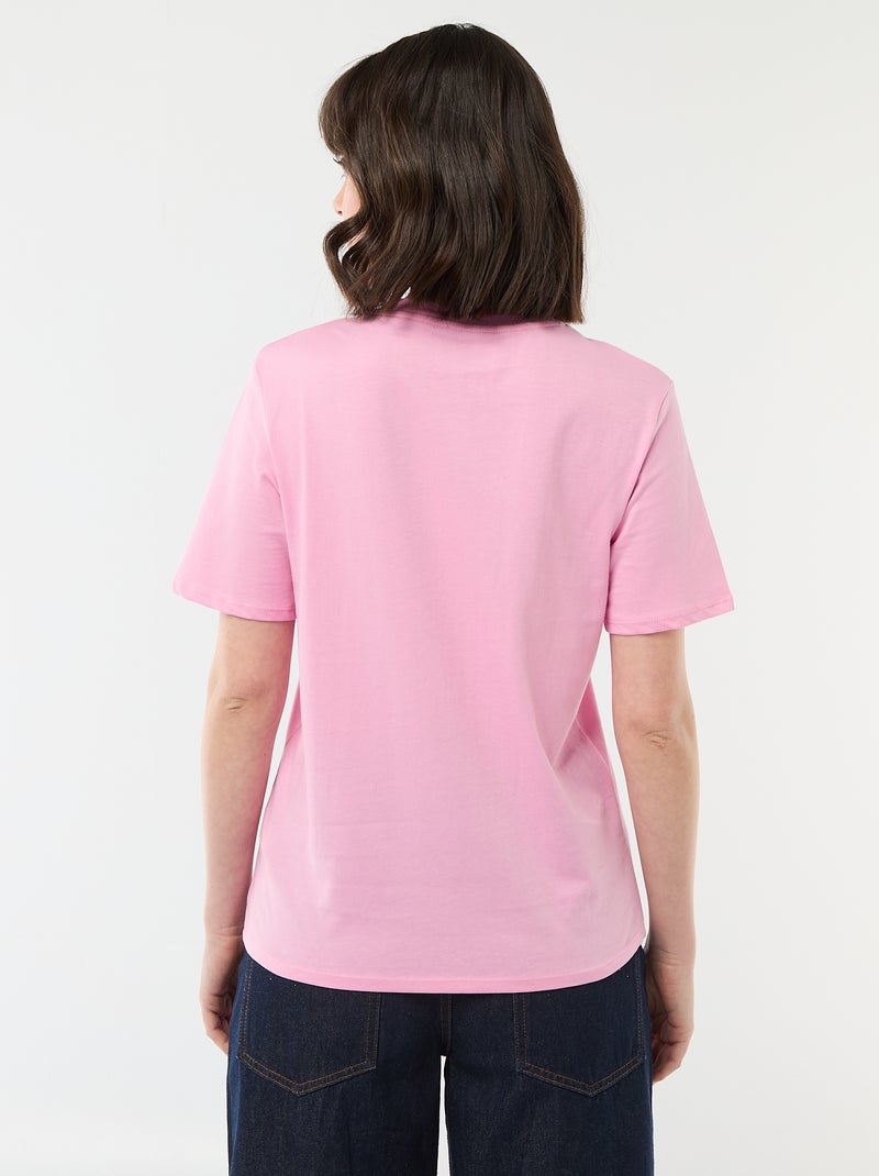 T-shirt 'Festa della Mamma' maniche corte Rosa - Kiabi