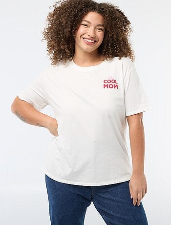T-shirt 'Festa della Mamma' stampato maniche corte