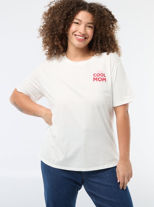 T-shirt "Festa della Mamma" stampata a maniche corte - Kiabi