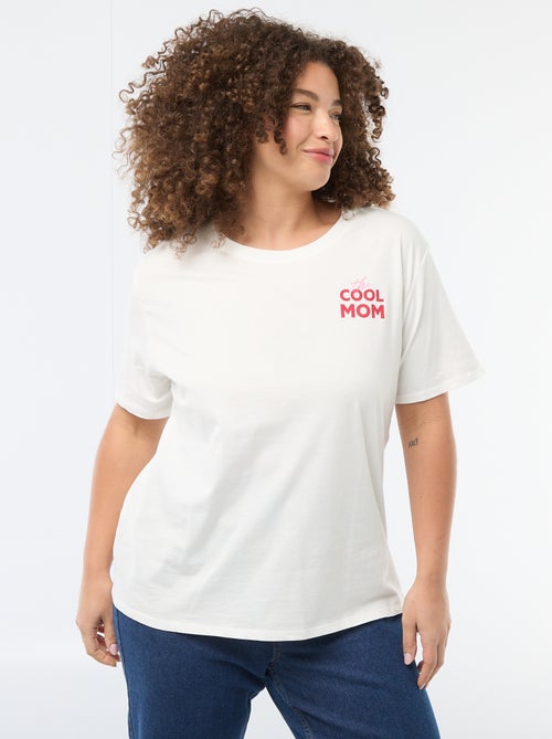 T-shirt "Festa della Mamma" stampata a maniche corte - Kiabi