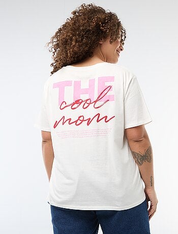 T-shirt 'Festa della Mamma' stampato maniche corte