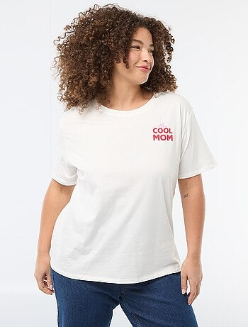 T-shirt 'Festa della Mamma' stampato maniche corte