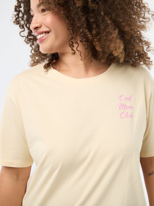 T-shirt 'Festa della Mamma' stampato maniche corte - Kiabi