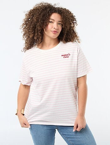 T-shirt 'Festa della Mamma' stampato maniche corte