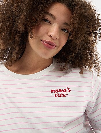 T-shirt 'Festa della Mamma' stampato maniche corte