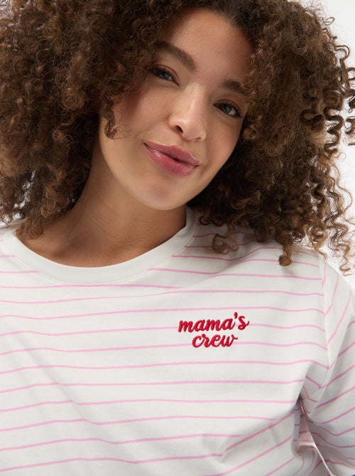 T-shirt 'Festa della Mamma' stampato maniche corte - Kiabi