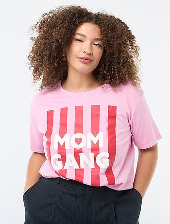 T-shirt 'Festa della Mamma' stampato maniche corte